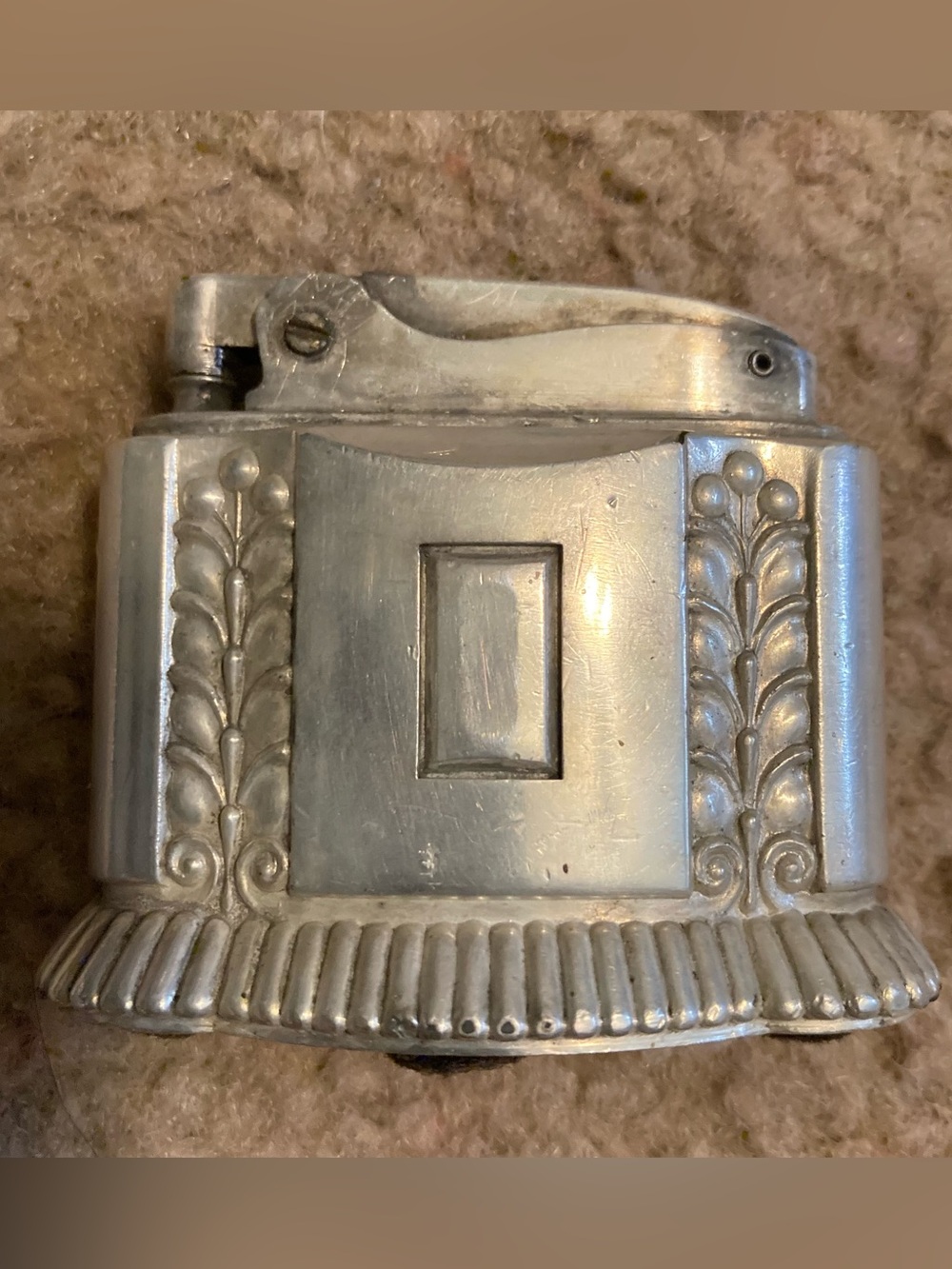 Vintage Ronson Diana Silver Table Lighter